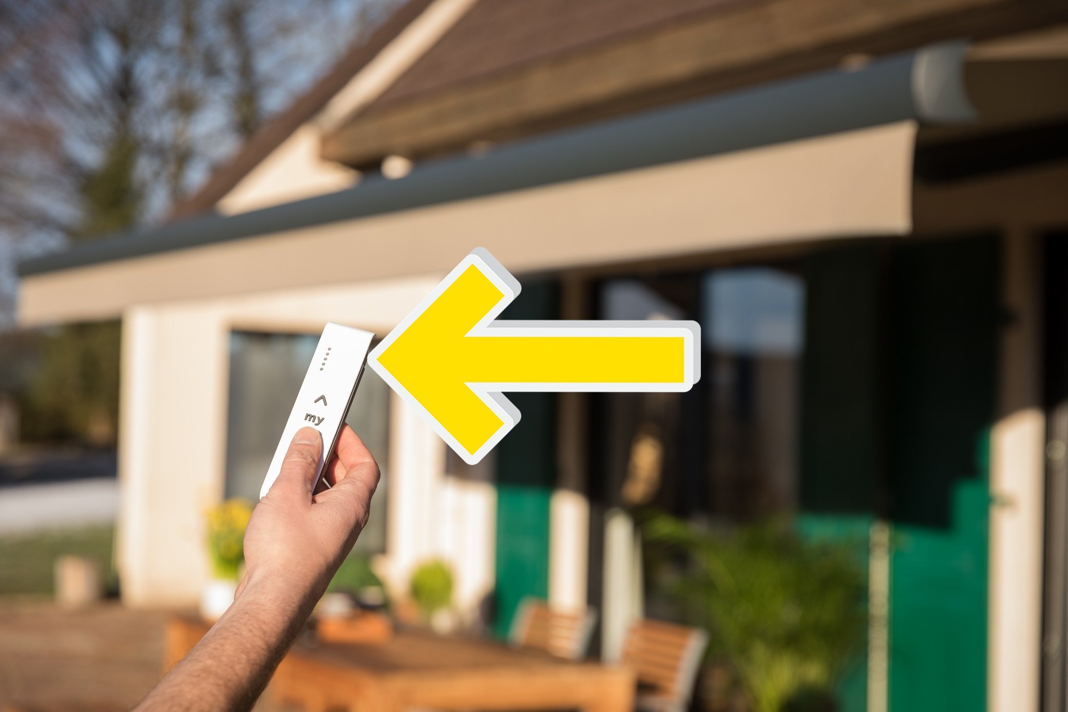 Moteur à Gauche – Moteur SOMFY IO + télécommande SOMFY Situo inclus 