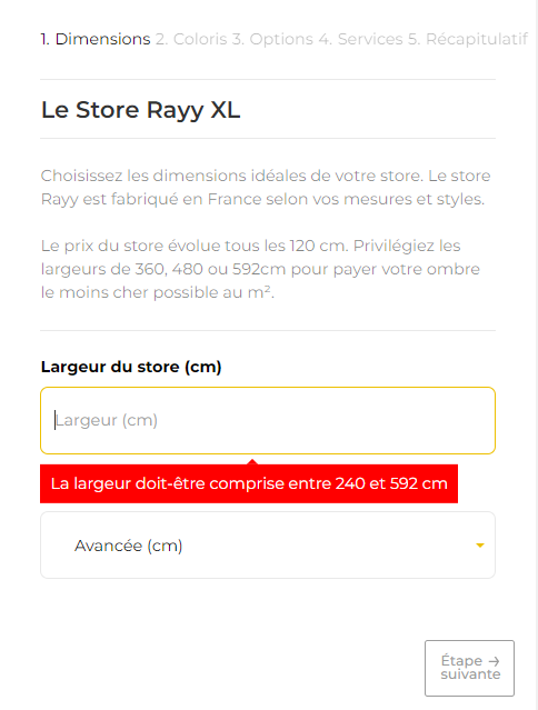 configurateur store banne
